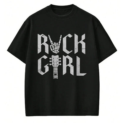 Guitar Lover Shirt, Funny Guitar UnisexT-Shirt/Hoodie/Sweatshirt HLT00 - Girls Rock, Rock_n Roll Girl, Rock On Skeleton, Guitar Band T-Shirt