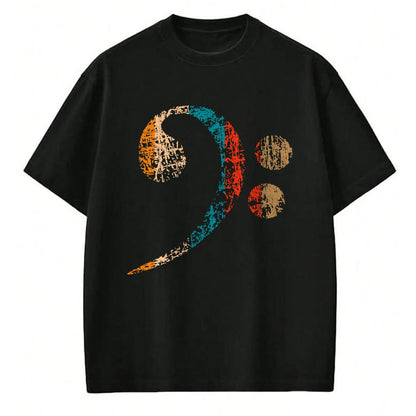 Guitar Lover Shirt, Funny Guitar UnisexT-Shirt/Hoodie/Sweatshirt HLT00 - Vintage Bass Clef for Bass Players, Bassists Bands Orchestra T-Shirt Small