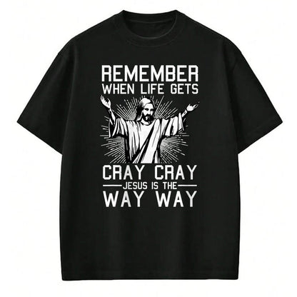 Christian Tee, Christian Faith Unisex T-Shirt/Hoodie/Sweatshirt HLT00 - Jesus Is The Way Christmas Funny Faith Religious Christian T-Shirt