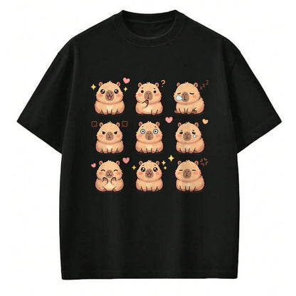 Cute Capybara Shirt, Funny Capybara Unisex T-Shirt/Hoodie/Sweatshirt HLT00 - Cute Kawaii Capybara Chibi Animal Lovers Kids Girl T-Shirt