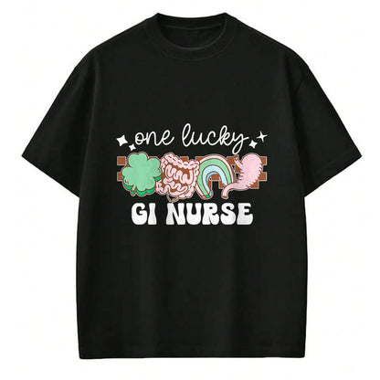 Patrick Day Shirts for Family, Funny Patrick Day shirts, st patrick's day Unisex T-Shirt/Hoodie/Sweatshirt HLT00 - One Lucky Gl Gastroenterology Nurse St Patrick Day Nursing T-Shirt