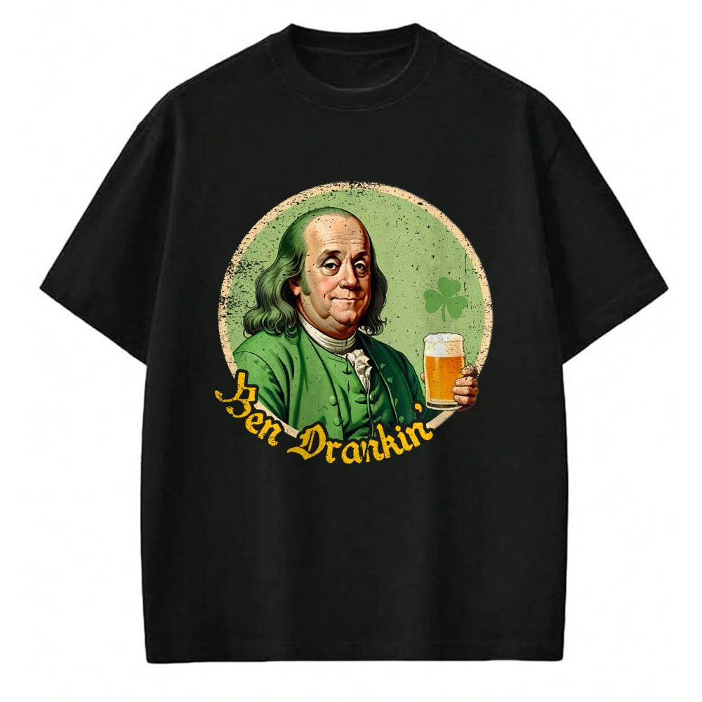 Patrick Day Shirts for Family, Funny Patrick Day shirts, st patrick's day Unisex T-Shirt/Hoodie/Sweatshirt HLT00 - Ben Drankin Shenanigan Clover Irish Shamrock St Patrick Day T-Shirt