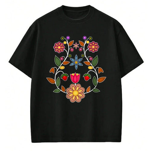Native American T-Shirts, Vintage Native American Unisex T-Shirt/Hoodie/Sweatshirt HLT00 - Ojibwe Floral Native Wild Flowers Indigenous Cute Botanical (1)