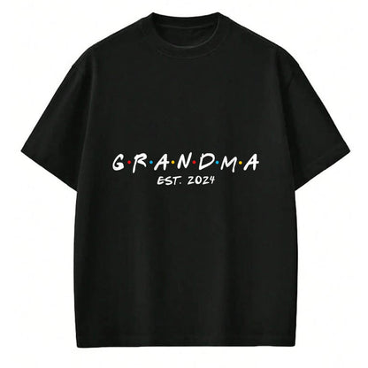 Best Grandma Shirt, Proud Grandma Unisex T-Shirt/Hoodie/Sweatshirt HLT00 - Soon to Be Grandma 2024 Gift Promoted to Grandma Est 2024 T-Shirt (2)