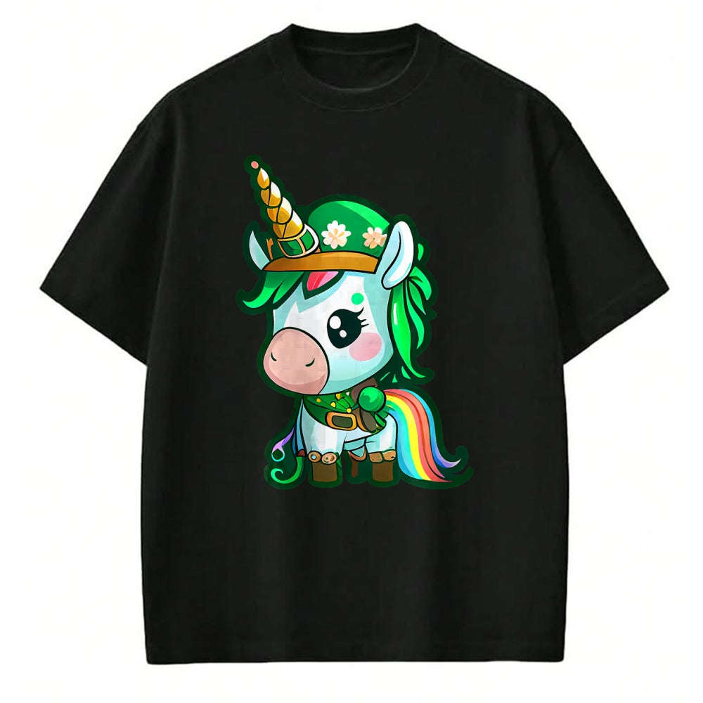 Patrick Day Shirts for Family, Funny Patrick Day shirts, st patrick's day Unisex T-Shirt/Hoodie/Sweatshirt HLT00 - Cute Unicorn Leprecorn St Patrick Day Lucky Irish Girls Kids T-Shirt