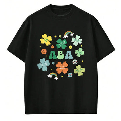 Patrick Day Shirts for Family, Funny Patrick Day shirts, st patrick's day Unisex T-Shirt/Hoodie/Sweatshirt HLT00 - ABA Therapist St Patrick Day Rainbow Lucky Behavior Shamrock T-Shirt