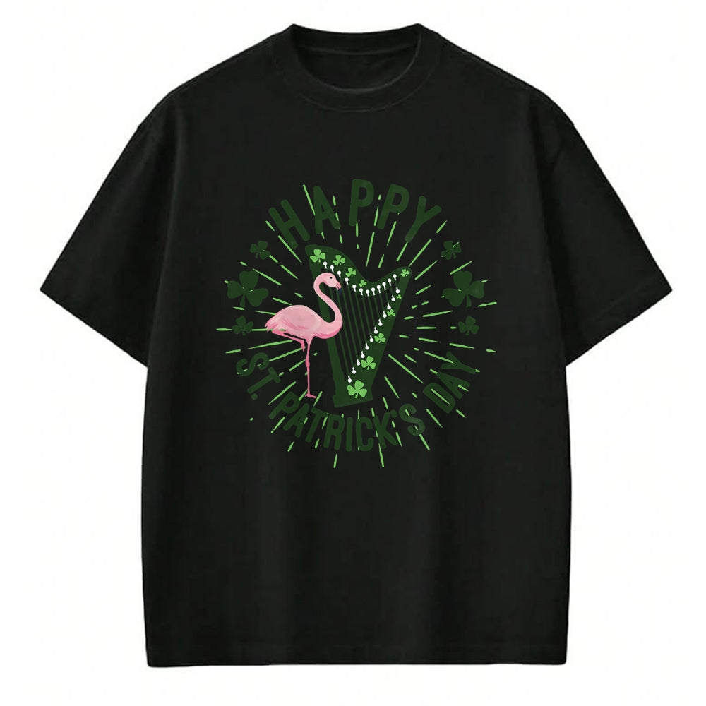 Patrick Day Shirts for Family, Funny Patrick Day shirts, st patrick's day Unisex T-Shirt/Hoodie/Sweatshirt HLT00 - Irish Flamingo Green Saint Patrick Day Lucky st pattys Party T-Shirt