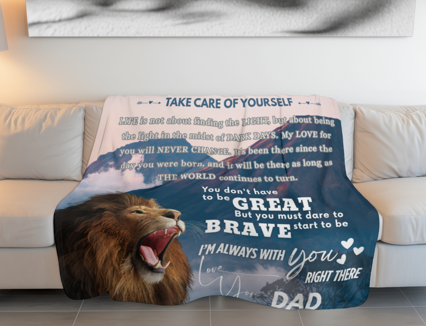 Special Gift For Son Blanket - Big Warm Hug From Dad
