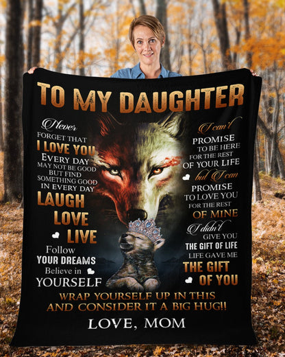 To My Daughter From Mom Blanket