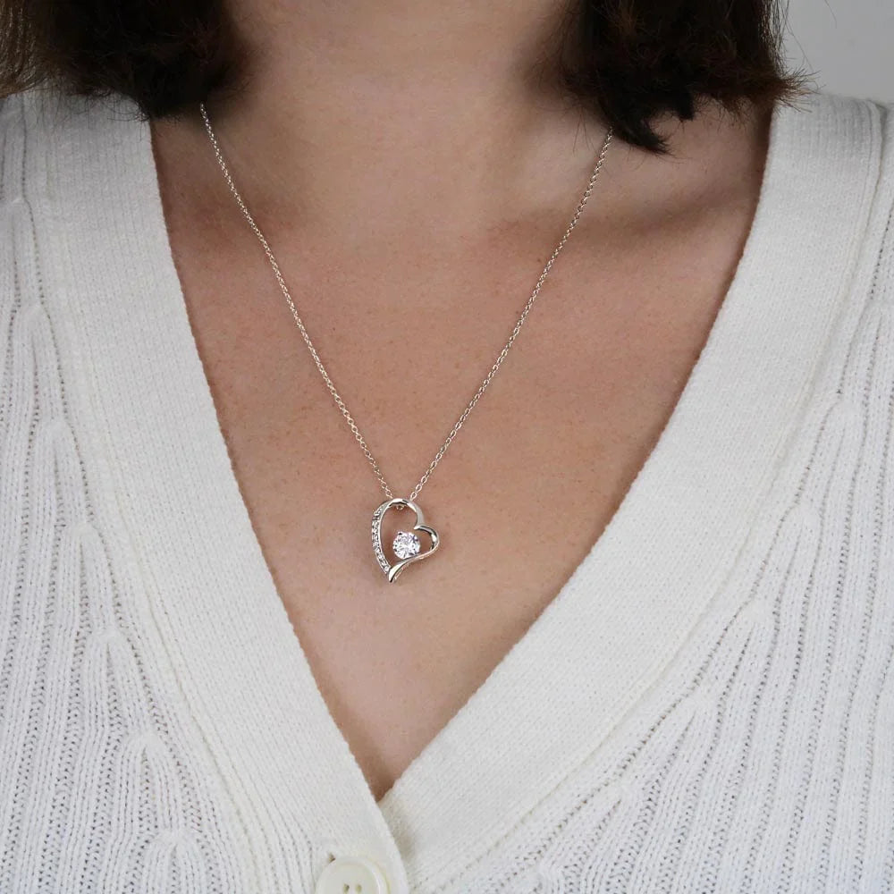 TO MY GRANDDAUGHTER - GIFT FROM GRANDMA AND FROM GRANDPA - Forever Love Necklace