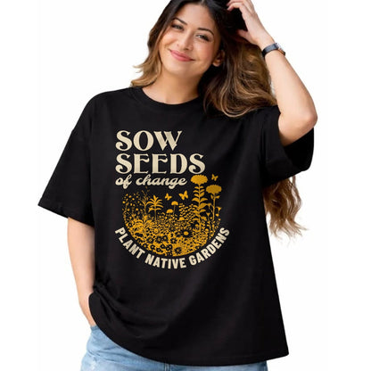 Native American T-Shirts, Vintage Native American Unisex T-Shirt/Hoodie/Sweatshirt HLT00 - Sow Seeds Of Change Plant Native Gardens