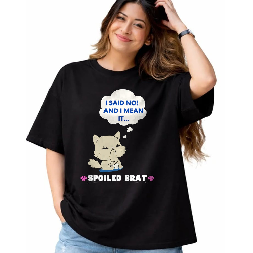 Best Wife Shirt, Wife and Husband Unisex T-Shirt/Hoodie/Sweatshirt HLT00 - Funny Cute Spoiled Brat Cat T-Shirt