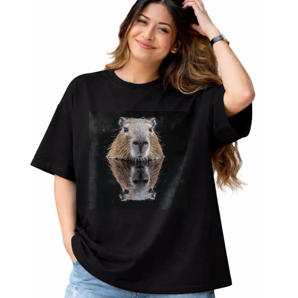 Cute Capybara Shirt, Funny Capybara Unisex T-Shirt/Hoodie/Sweatshirt HLT00 - Funny Graphic Capybara Long Sleeve T-Shirt (10)