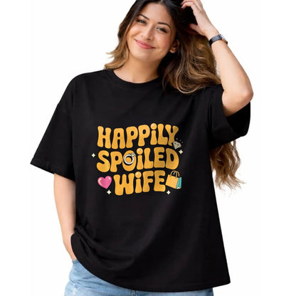 Best Wife Shirt, Wife and Husband Unisex T-Shirt/Hoodie/Sweatshirt HLT00 - Gift for wife T shirt, spoiled wife   Happily Spoiled Wife Spoiled Wife Long Sleeve T-Shirt