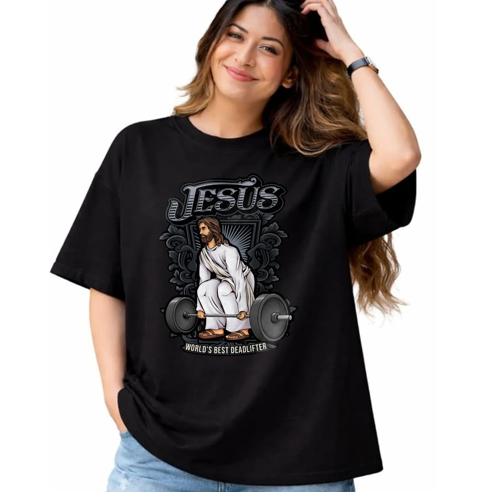 Christian Tee, Christian Faith Unisex T-Shirt/Hoodie/Sweatshirt HLT00 - Funny Jesus Christian Weight Lifting Men Women Gym Gag Gifts T-Shirt (1)