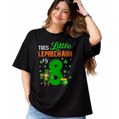 Patrick Day Shirts for Family, Funny Patrick Day shirts, st patrick's day Unisex T-Shirt/Hoodie/Sweatshirt HLT00 - This Leprechaun Is 8 Year Old Birthday Lucky St Patrick Day T-Shirt
