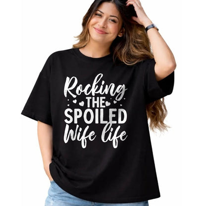 Best Wife Shirt, Wife and Husband Unisex T-Shirt/Hoodie/Sweatshirt HLT00 - Gift for wife T shirt, spoiled wife   Funny Spoiled Wife Art For Women Girls Husband Spoiled Wife Pr (17)