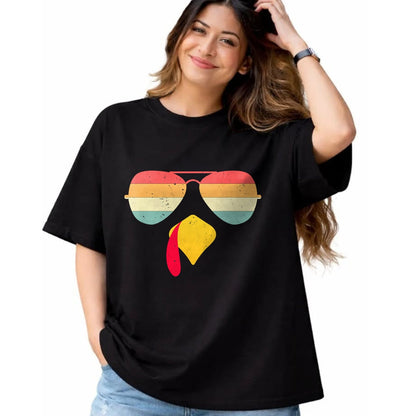 Best Thanksgiving Family Shirt , Funny Thanksgiving UnisexT-Shirt/Hoodie/Sweatshirt HLT00 - Cool Turkey Face with Sunglasses Funny Thanksgiving for Boys T-Shirt
