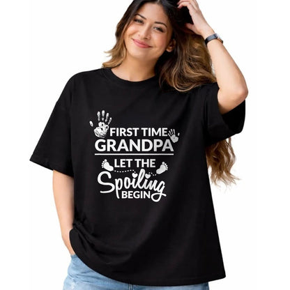 Best Grandpa Shirt, Proud Grandpa Unisex T-Shirt/Hoodie/Sweatshirt HLT00 - New First Time Grandpa Let The Spoiling Begin Gift T-Shirt