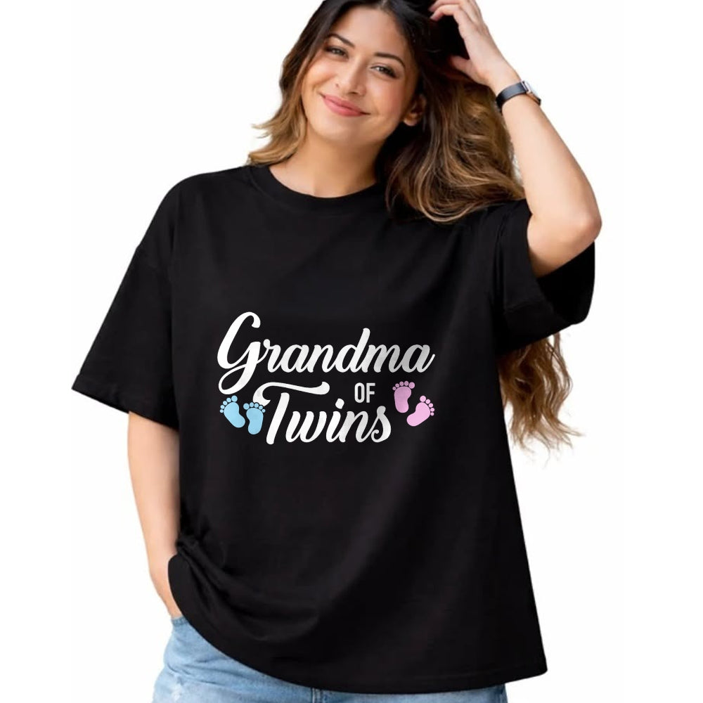 Best Grandma Shirt, Proud Grandma Unisex T-Shirt/Hoodie/Sweatshirt HLT00 - Grandma of twins T-Shirt