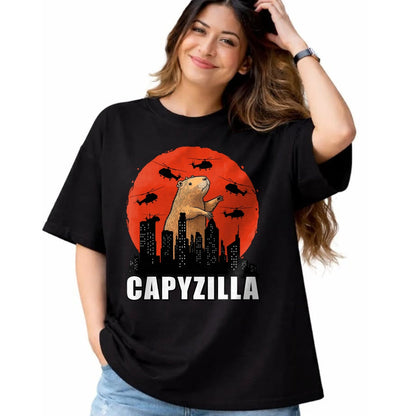 Cute Capybara Shirt, Funny Capybara Unisex T-Shirt/Hoodie/Sweatshirt HLT00 - Capybara Shirt Funny Capybara Rodent Capyzilla Funny T-Shirt