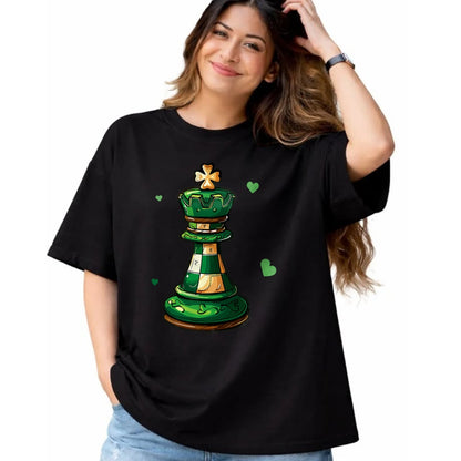 Patrick Day Shirts for Family, Funny Patrick Day shirts, st patrick's day Unisex T-Shirt/Hoodie/Sweatshirt HLT00 - Chess Funny St. Patrick Day Lucky Irish Shamrock Player T-Shirt