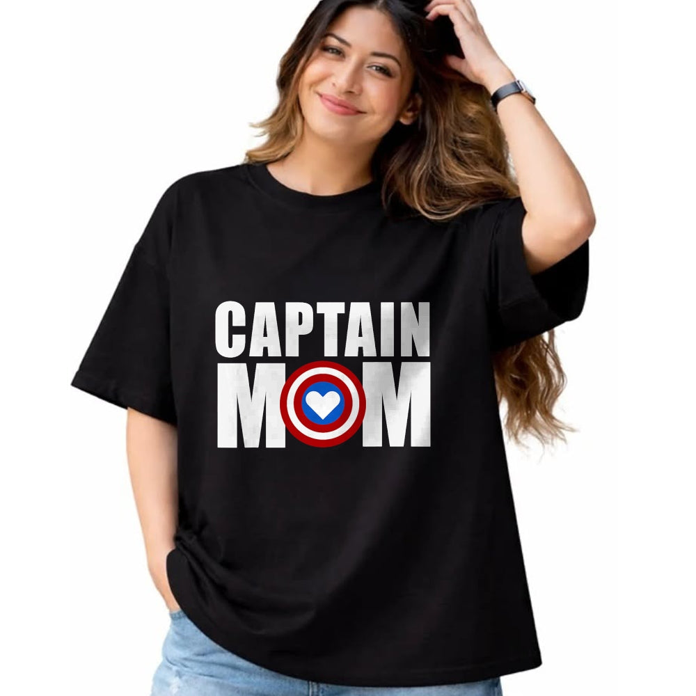 Gift for Mom Shirt, Funny Mom Unisex T-Shirt/Hoodie/Sweatshirt HLT00 - Funny Captain Mom Superhero Mother_s Day 2022 T-Shirt