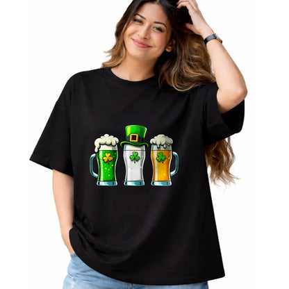Patrick Day Shirts for Family, Funny Patrick Day shirts, st patrick's day Unisex T-Shirt/Hoodie/Sweatshirt HLT00 - St Patrick Day Irish Ireland Flag Green Beer Lover Men Women T-Shirt
