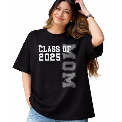 Gift for Mom Shirt, Funny Mom Unisex T-Shirt/Hoodie/Sweatshirt HLT00 - Mom Senior 2025 Proud Mom of a Class of 2025 Graduate Mother T-Shirt