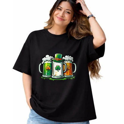 Patrick Day Shirts for Family, Funny Patrick Day shirts, st patrick's day Unisex T-Shirt/Hoodie/Sweatshirt HLT00 - St. Patrick Day Irish Ireland Flag Green Beer Lover T-Shirt