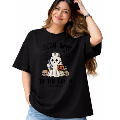 Best Doctor Shirt, Funny Doctor UnisexT-Shirt/Hoodie/Sweatshirt HLT00 - Gastroenterology Nurse Halloween Endo Nurse Ghost Endoscopy T-Shirt