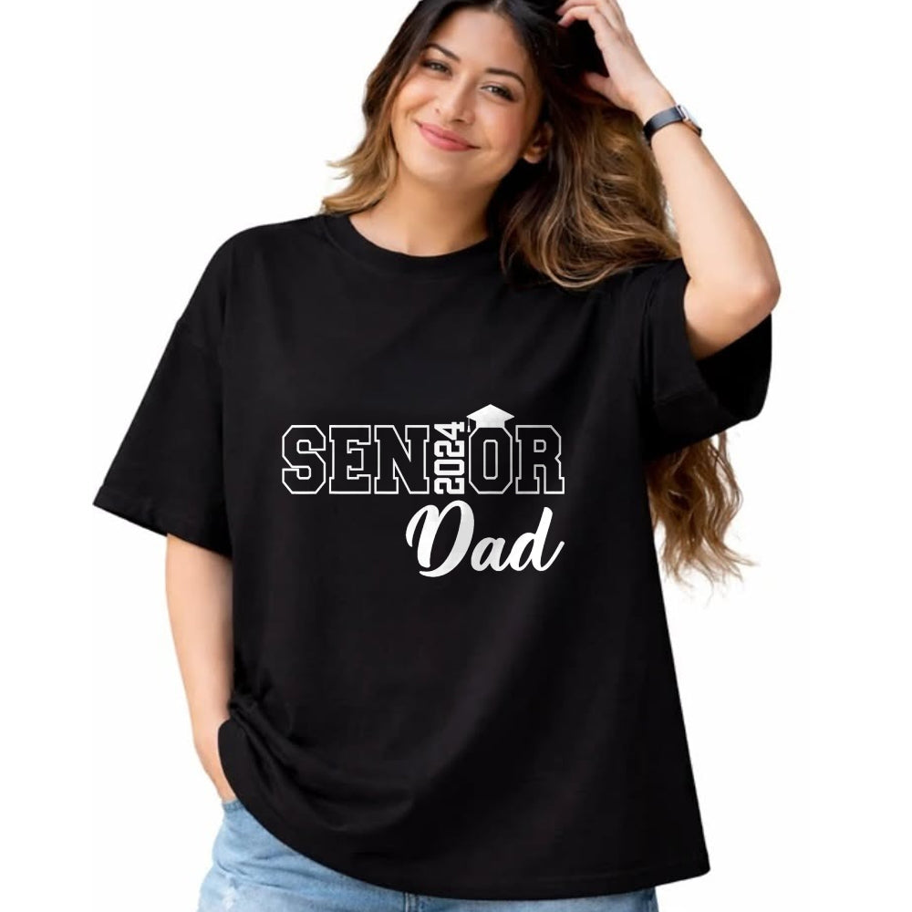 Gift for Dad Shirt, Funny Dad Unisex T-Shirt/Hoodie/Sweatshirt HLT00 – Proud Senior Dad 2024 Senior 2024 Dad Class Of 2024 Father T-Shirt