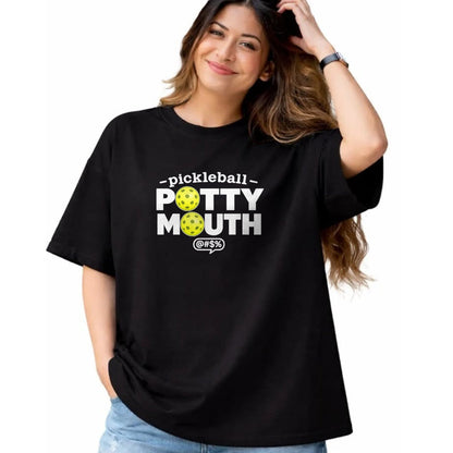 Funny Pickleball Shirt, Pickleball Lover Unisex T-Shirt/Hoodie/Sweatshirt HLT00 - Pickleball Potty Mouth Funny Player Humor T-Shirt