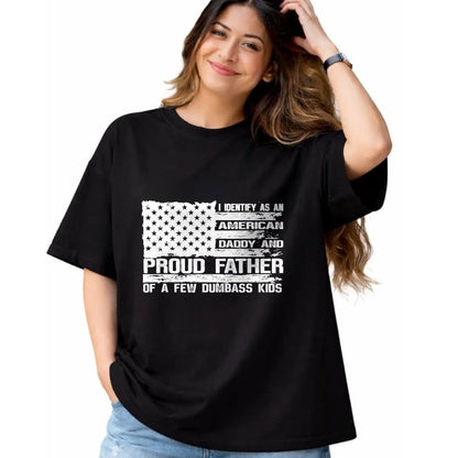 Gift for Dad Shirt, Funny Dad Unisex T-Shirt/Hoodie/Sweatshirt HLT00 – Proud Father of A Few Dumbass Kids Team Daddy Father_s Day T-Shirt