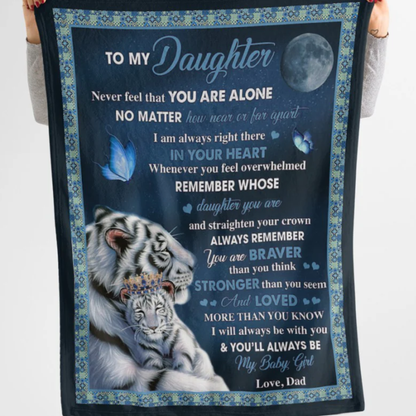 For My Daughter Blanket – A Heartfelt Hug Sent with Love From Dad