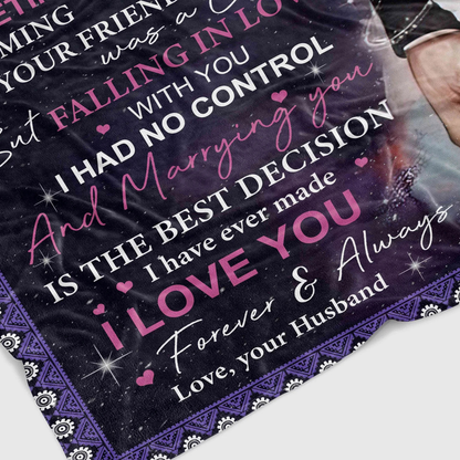 Special Gift For Wife Blanket - From Husband (SKU26B-01179)