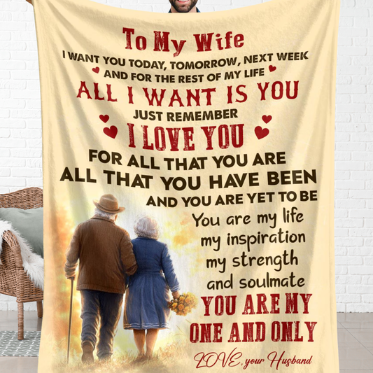 Special Gift For Wife Blanket - From Husband