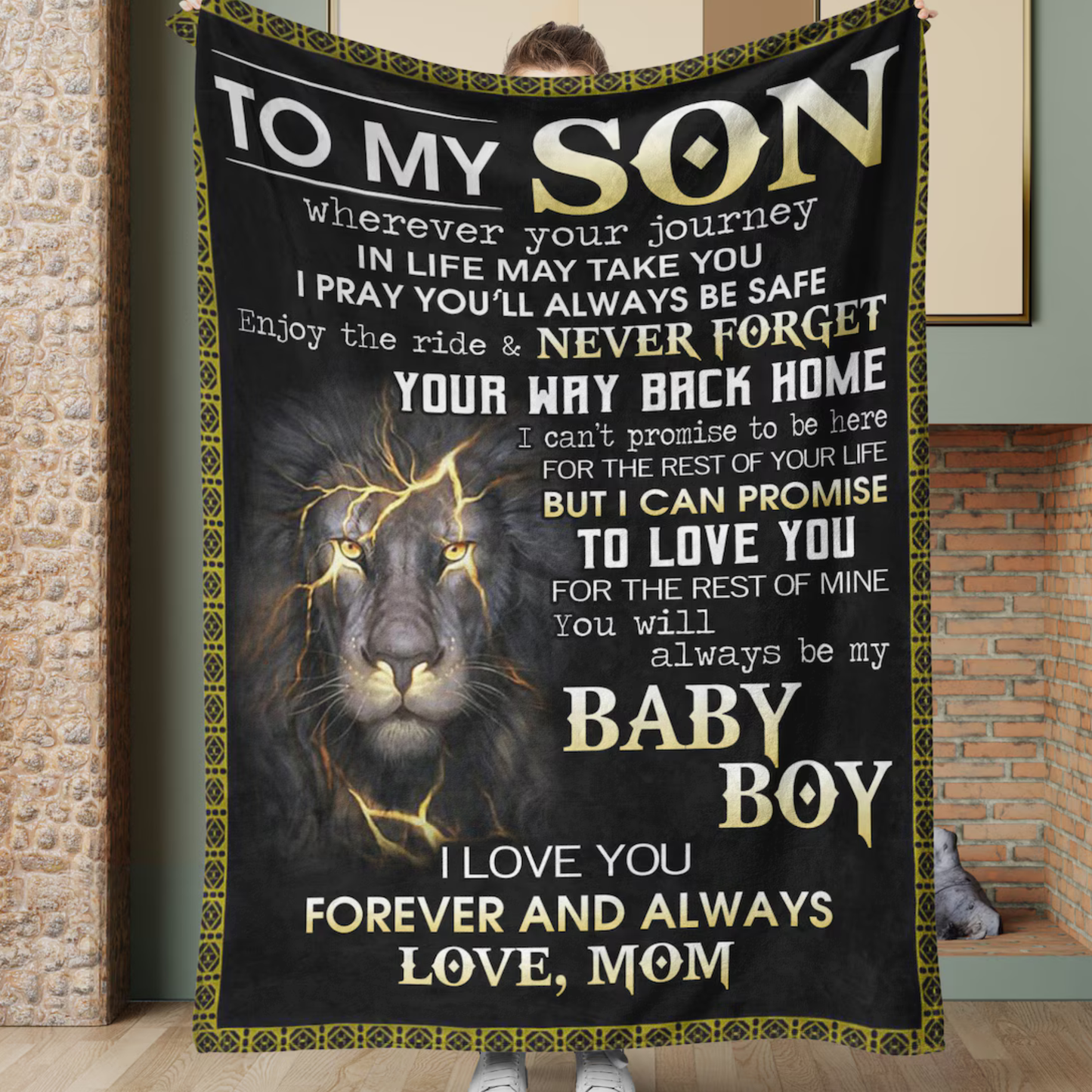 Special Gift For Son Blanket - A Soft Warmth From Mom
