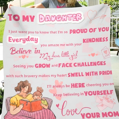 Special Gift For Daughter Blanket - Love Wrapped From Mom