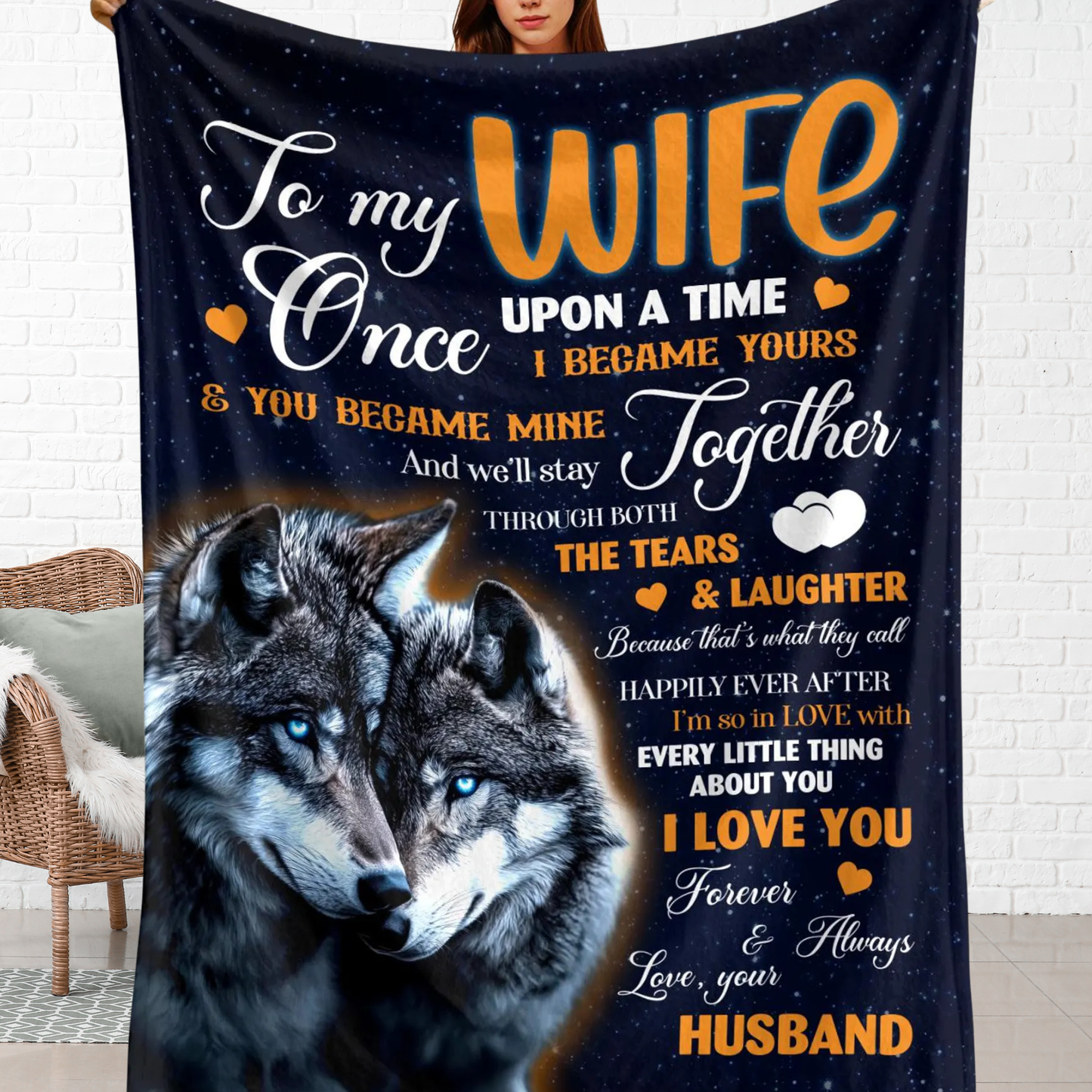 Special Gift For Wife Blanket - From Husband