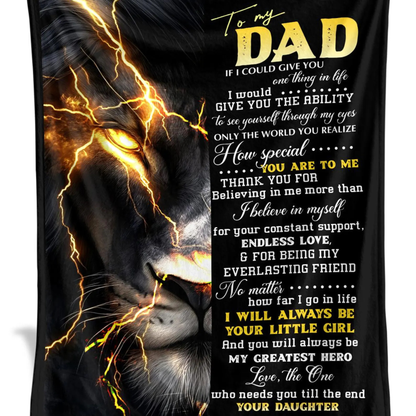 Special Gift For Dad Blanket - From Daughter