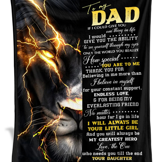 Special Gift For Dad Blanket - From Daughter