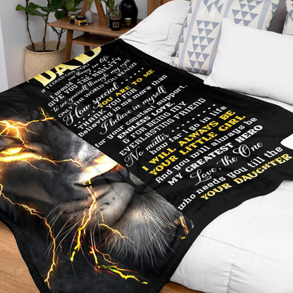 Special Gift For Dad Blanket - From Daughter