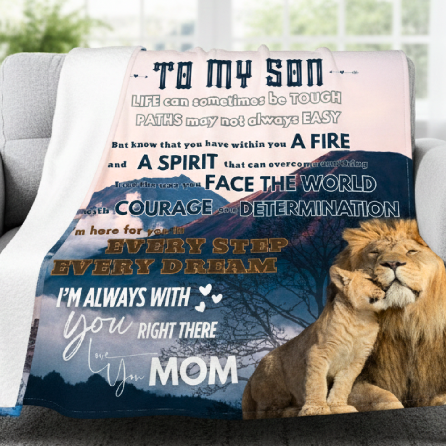 Special Gift For Son Blanket - A Warm Embrace From Mom
