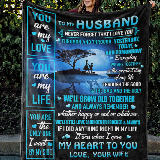 Special Gift For Husband Blanket - From Wife