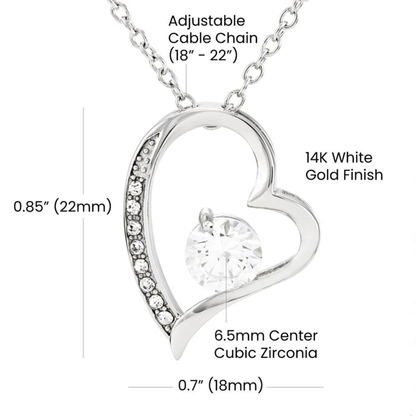 TO MY WIFE - GIFT FROM HUSBAND Forever Love Necklace