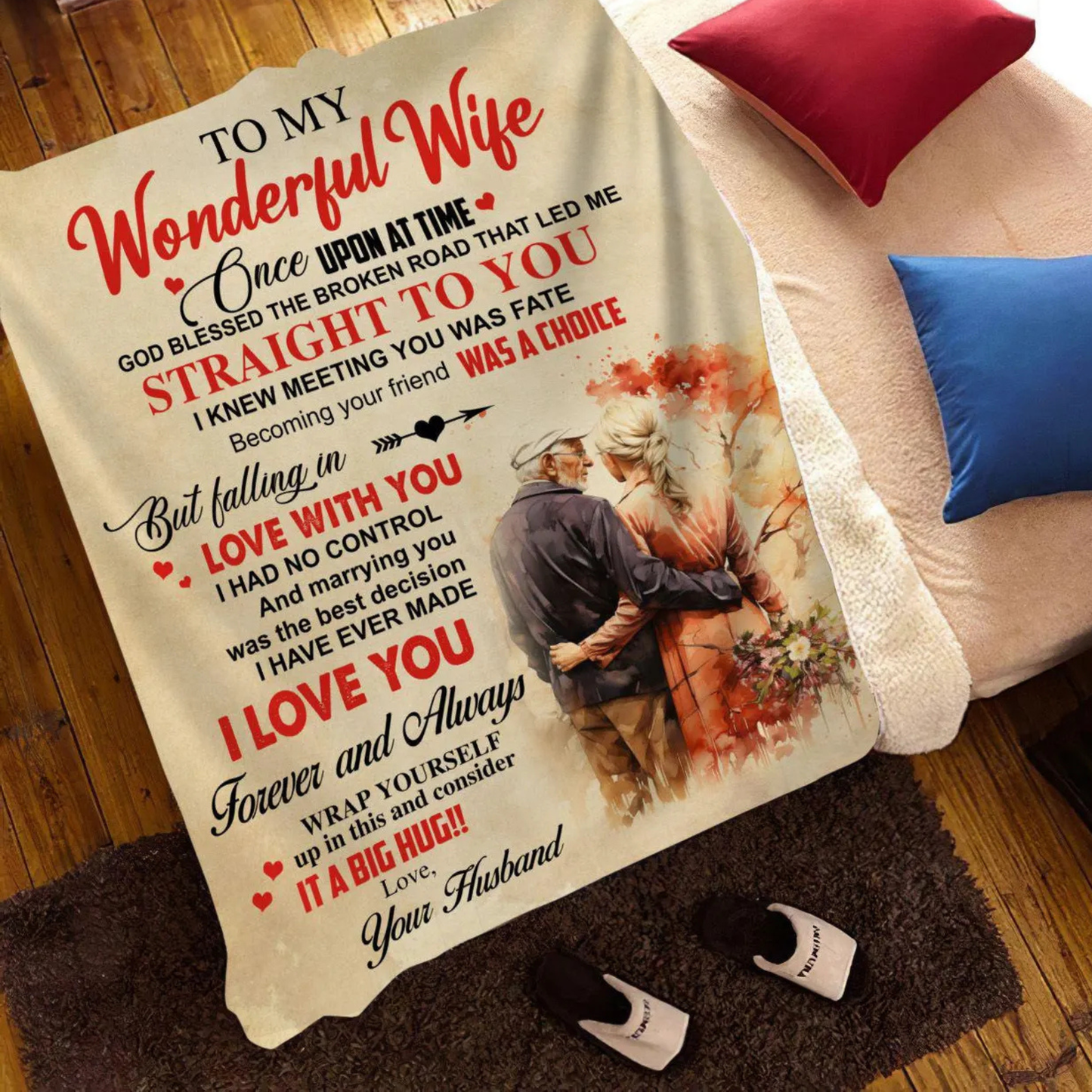 Special Gift For Wife Blanket - From Husband