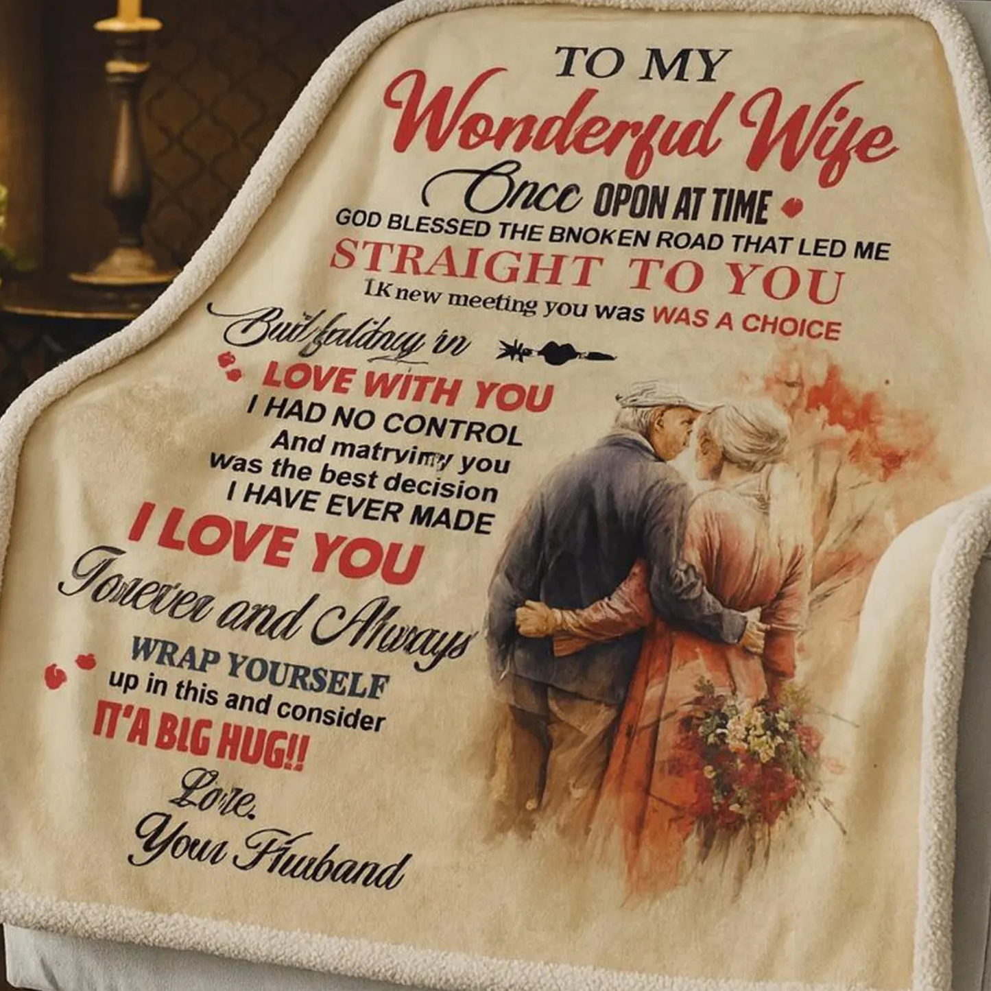 Special Gift For Wife Blanket - From Husband