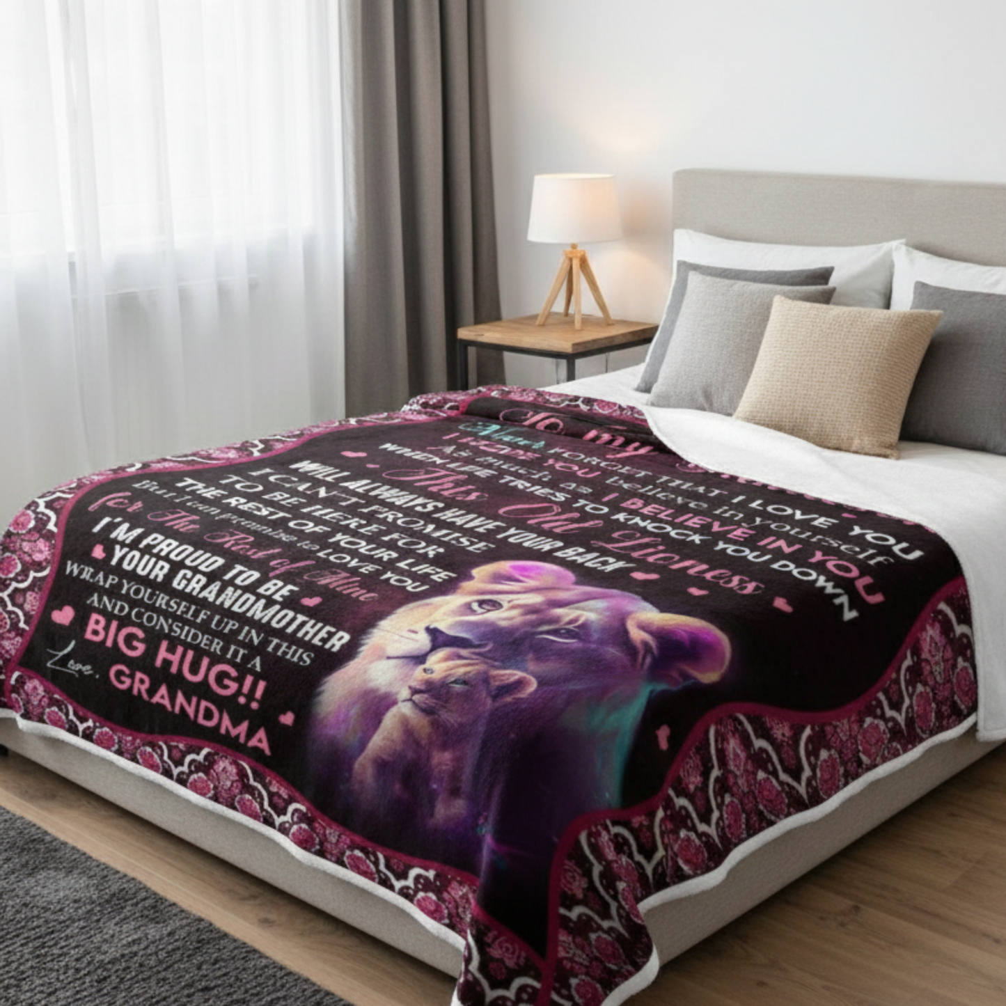 Special Gift For Grandson Blanket - A Big Hug From Grandma