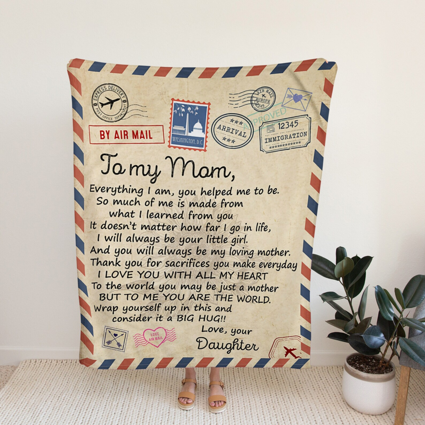 Special Gift For Mom Blanket - From Daughter